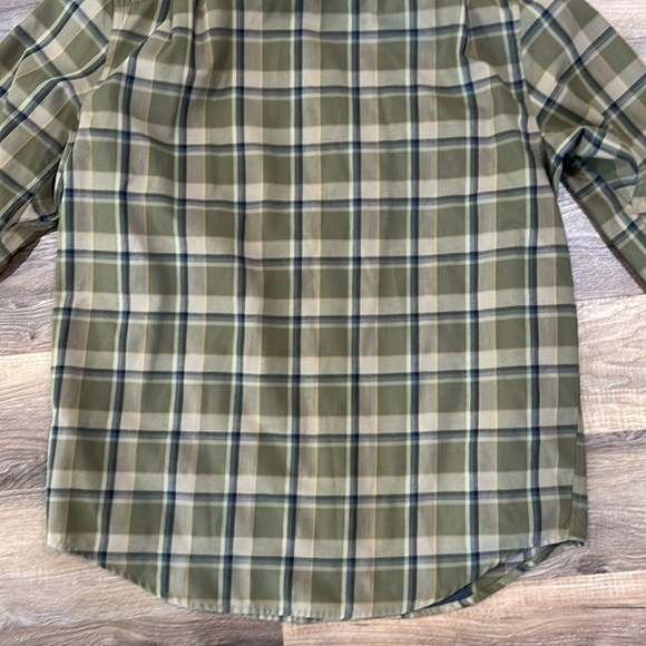 Duluth Trading Co Alaskan Hardgear Green Plaid Long Sleeve Button Down Large - Picture 13 of 16
